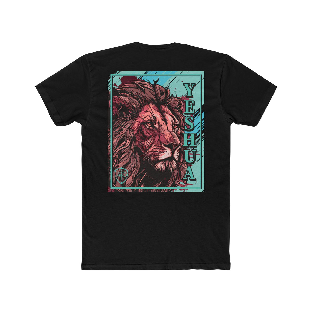 Lion of Judah T-Shirt - Solid Black - back