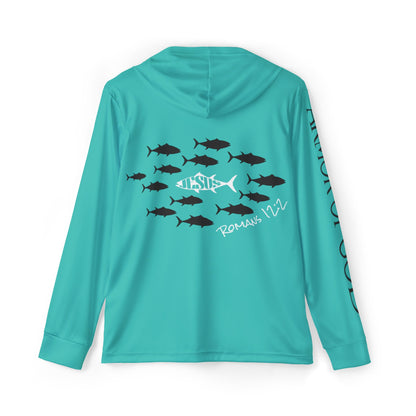 Do Not Conform Performance Hoodie - Teal - back